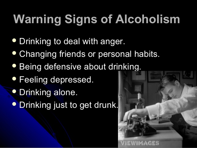 Warning signs of Alcoholism