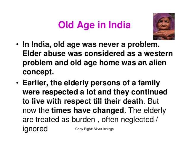 Problems of Senior Citizens in India