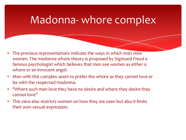 historic adverts and Madonna whore complex